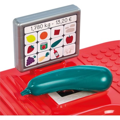 Simba 1676 Ecoiffier Cassa con scaffali e Carrello con 18 accessori per fantastici giochi di ruolo