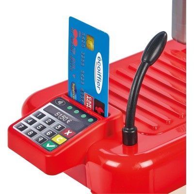 Simba 1676 Ecoiffier Cassa con scaffali e Carrello con 18 accessori per fantastici giochi di ruolo