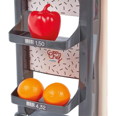 Simba 1676 Ecoiffier Cassa con scaffali e Carrello con 18 accessori per fantastici giochi di ruolo
