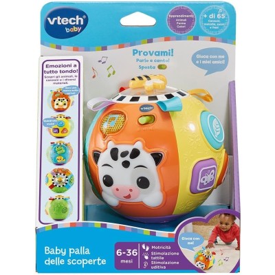 VTech 577607 Palla Interattiva Baby Palla delle Scoperte Gioco Educativo per Sviluppo Sensoriale 6-36 Mesi