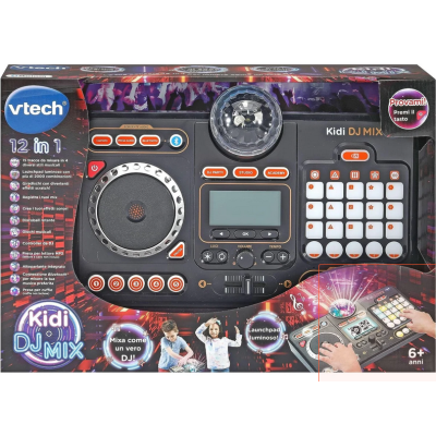 VTech 547307 Kidi DJ Mix Console da DJ Effetti Luminosi da Concerto DJ Mix con Microfono