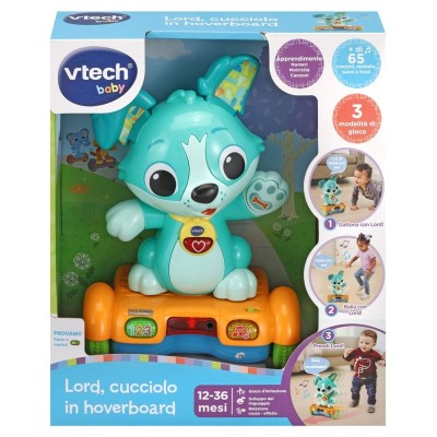 VTech 547507 Lord Cucciolo in Hoverboard Cane che Cammina con Sensori di Movimento 3 Canzoni e 15 Melodie