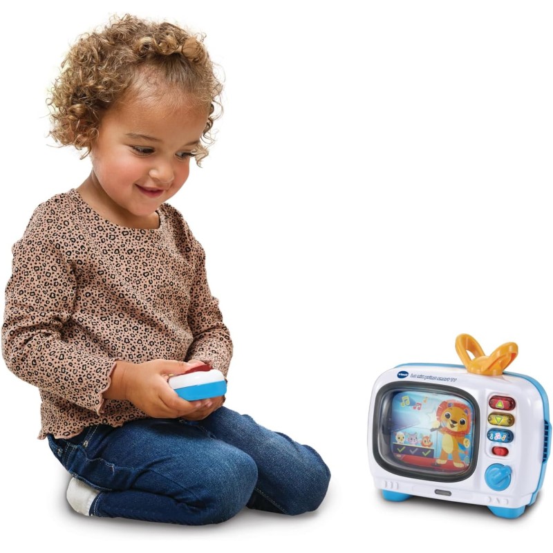 VTech Mi Tele Amica Smart TV Giocattolo Interattiva Per Bambini 1-3 Anni, Telecomando Incluso, 140+ Frasi E Canzoni, Bilingue Spagnolo/Inglese - 5