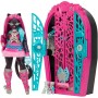 Mattel JBG82 Monster High I Misteri di Hauntlywood Catty Noir con abiti guardaroba e 19 accessori glamour