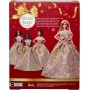 Mattel JBH95 Barbie Signature Magia delle Feste 2025 con gonna voluminosa a stampa damascata orecchini e tacchi dorati