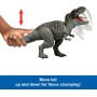 Mattel JCH02 Jurassic World Rebirth Power Devour - Tyrannosaurus Rex alto 22cm con funzione di attacco e suoni