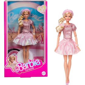 Mattel JBJ53 Barbie The Movie Margot Robbie con camicetta e gonna tutù rosa capelli acconciati e gioielli coordinati Mattel JBJ53 Barbie The Movie Margot Robbie con camicetta e gonna tutù rosa capelli acconciati e gioielli coordinati