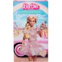 Mattel JBJ53 Barbie The Movie Margot Robbie con camicetta e gonna tutù rosa capelli acconciati e gioielli coordinati