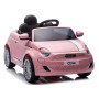 Auto Macchina Elettrica per Bambini Nuova Fiat 500e 12V con Telecomando e Cinture di Sicurezza