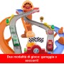 Mattel JFL57 CARS Sfreccia e Soccorri Circuito per Soccorso Stradale con McQueen Chicks Hicks e 2 veicoli di Pitty