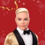 Mattel JGK55 Barbie Signature Ken Magia delle Feste 2025 con tuta elegante giacca dorata e confezione da esporre