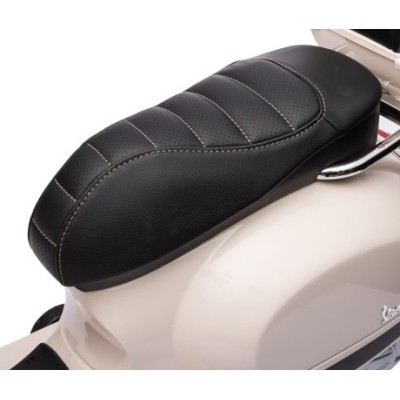 Sedile di Ricambio Vespa GTS Super Rivestito in Pelle Colore Nero