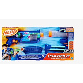 Hasbro G1824 NERF Loadout Cyberlight Ghost lanciatore e 24 colpi N1 Hasbro G1824 NERF Loadout Cyberlight Ghost lanciatore e 24 colpi N1