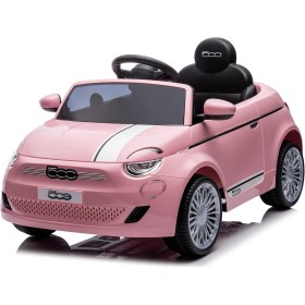 Auto Macchina Elettrica per Bambini Nuova Fiat 500e 12V con Telecomando e Cinture di Sicurezza