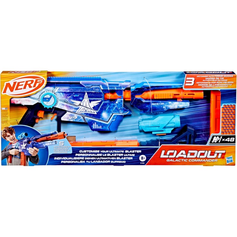 Hasbro G1580 Nerf Loadout Galactic Commander blaster e 48 dardi N1