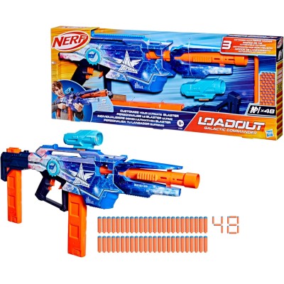 Hasbro G1580 Nerf Loadout Galactic Commander blaster e 48 dardi N1