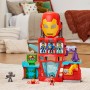 Hasbro G1259 Marvel Iron Man e i Suoi Fantastici Amici - Iron Quarters interattivo con personaggi accessori e maschera