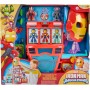Hasbro G1259 Marvel Iron Man e i Suoi Fantastici Amici - Iron Quarters interattivo con personaggi accessori e maschera