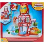 Hasbro G1259 Marvel Iron Man e i Suoi Fantastici Amici - Iron Quarters interattivo con personaggi accessori e maschera