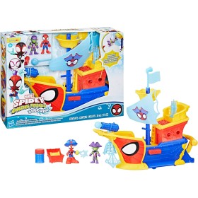 Hasbro G0666 Marvel Spidey e i suoi fantastici amici Water-Webs Nave pirata con ragnatele e bolle Hasbro G0666 Marvel Spidey e i suoi fantastici amici Water-Webs Nave pirata con ragnatele e bolle