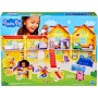 Hasbro G05085L0 Peppa Pig - La Grande casa di Peppa con 3 bambole 11 accessori e adesivi