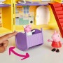Hasbro G05085L0 Peppa Pig - La Grande casa di Peppa con 3 bambole 11 accessori e adesivi