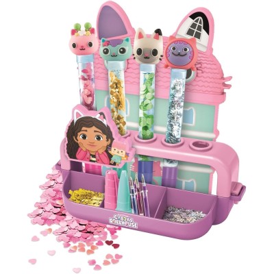Clementoni 18203 Laboratorio delle Penne Gabby's Dollhouse Kit Creativo con 25+ Accessori e 5 Penne Personalizzabili