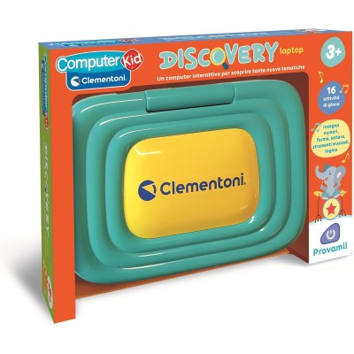 Clementoni 16658 Sapientino Discovery Laptop Educativo con 16 attività per Imparare Numeri Lettere Logica e Musica
