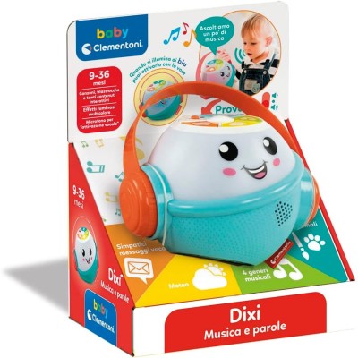Clementoni 17735 Dixi Musica e Parole Smart Speaker per Imparare Le Prime Parole