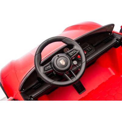 Auto Elettrica Porsche Taycan 24V Macchina per Bambini 2 Posti Reali con Ruote in Gomma Telecomando