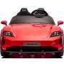 Auto Elettrica Porsche Taycan 24V Macchina per Bambini 2 Posti Reali con Ruote in Gomma Telecomando