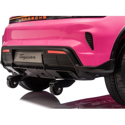 Auto Elettrica Porsche Taycan 24V Macchina per Bambini 2 Posti Reali con Ruote in Gomma Telecomando