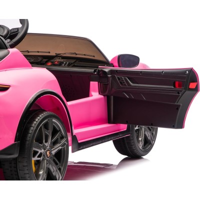 Auto Elettrica Porsche Taycan 24V Macchina per Bambini 2 Posti Reali con Ruote in Gomma Telecomando