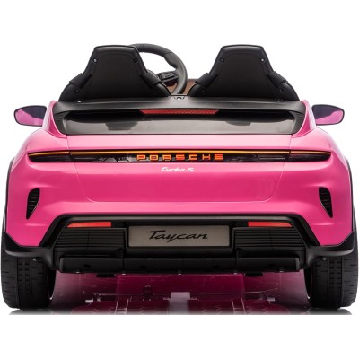 Auto Elettrica Porsche Taycan 24V Macchina per Bambini 2 Posti Reali con Ruote in Gomma Telecomando