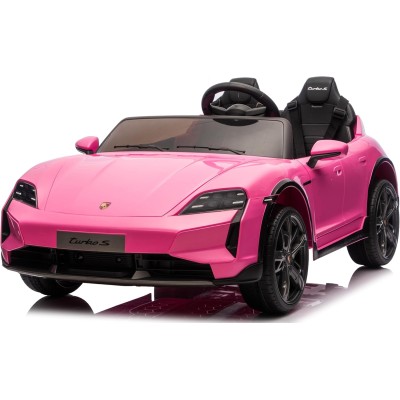 Auto Elettrica Porsche Taycan 24V Macchina per Bambini 2 Posti Reali con Ruote in Gomma Telecomando