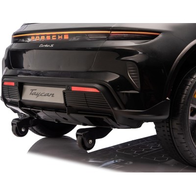 Auto Elettrica Porsche Taycan 24V Macchina per Bambini 2 Posti Reali con Ruote in Gomma Telecomando