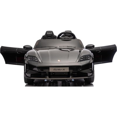 Auto Elettrica Porsche Taycan 24V Macchina per Bambini 2 Posti Reali con Ruote in Gomma Telecomando
