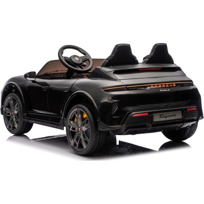 Auto Elettrica Porsche Taycan 24V Macchina per Bambini 2 Posti Reali con Ruote in Gomma Telecomando