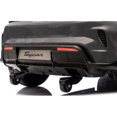 Auto Elettrica Porsche Taycan 24V Macchina per Bambini 2 Posti Reali con Ruote in Gomma Telecomando