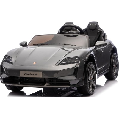 Auto Elettrica Porsche Taycan 24V Macchina per Bambini 2 Posti Reali con Ruote in Gomma Telecomando