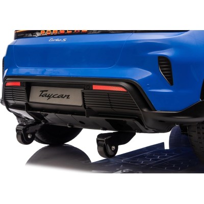 Auto Elettrica Porsche Taycan 24V Macchina per Bambini 2 Posti Reali con Ruote in Gomma Telecomando