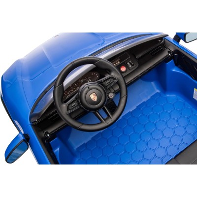 Auto Elettrica Porsche Taycan 24V Macchina per Bambini 2 Posti Reali con Ruote in Gomma Telecomando