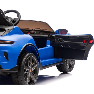 Auto Elettrica Porsche Taycan 24V Macchina per Bambini 2 Posti Reali con Ruote in Gomma Telecomando
