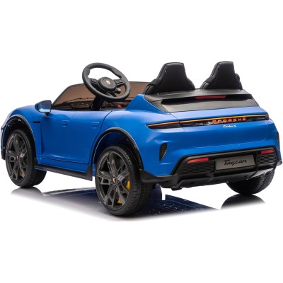 Auto Elettrica Porsche Taycan 24V Macchina per Bambini 2 Posti Reali con Ruote in Gomma Telecomando