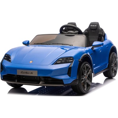 Auto Elettrica Porsche Taycan 24V Macchina per Bambini 2 Posti Reali con Ruote in Gomma Telecomando