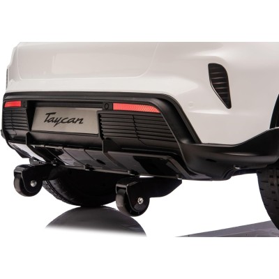 Auto Elettrica Porsche Taycan 24V Macchina per Bambini 2 Posti Reali con Ruote in Gomma Telecomando