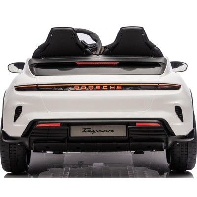 Auto Elettrica Porsche Taycan 24V Macchina per Bambini 2 Posti Reali con Ruote in Gomma Telecomando