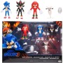 Jakks Pacific 424084 Sonic 3 Movie Multipack Action Figure 6cm Ispirate al Film e Altamente Dettagliati