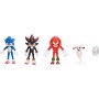 Jakks Pacific 424084 Sonic 3 Movie Multipack Action Figure 6cm Ispirate al Film e Altamente Dettagliati