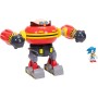 Jakks Pacific 428154 Sonic The Hedgehog – Set con Robot Eggman da 23cm Cannone Sparante e Action Figure di Sonic